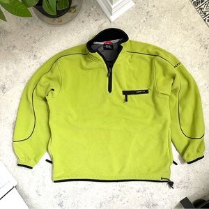 Vintage Izod fleece volt green medium